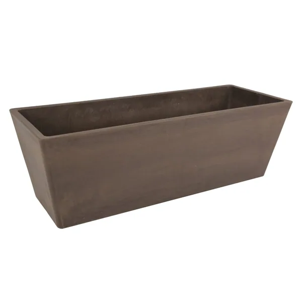 Gardener Select Rectangle Balcony Planter Chocolate