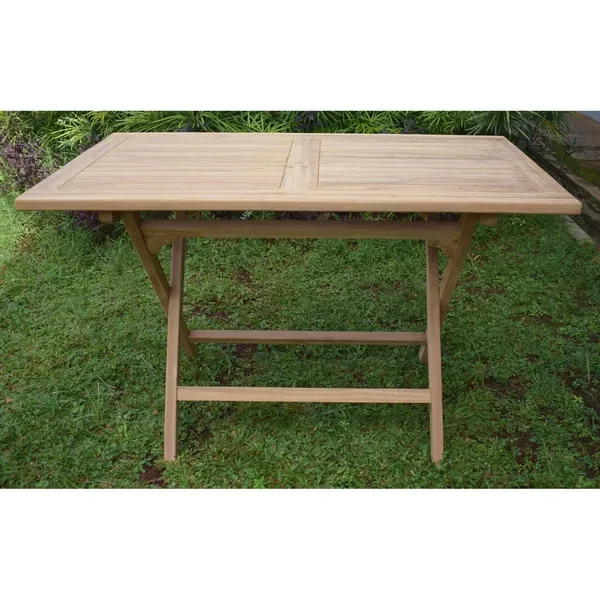 Gardener Select Teak Folding Table Rectangular - Image 2