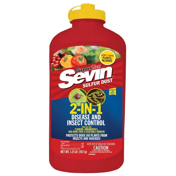GardenTech 1.25lb Sevin 2-in-1 Sulfur Dust Disease and Insect Control