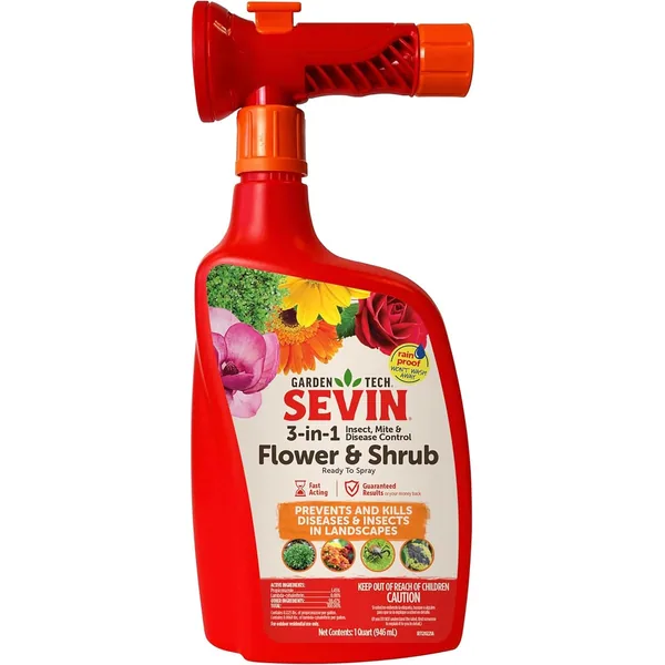 GardenTech 32oz Sevin 3-in-1 Flower & Shrub Lambda-Cyhalothrin Ready to Spray