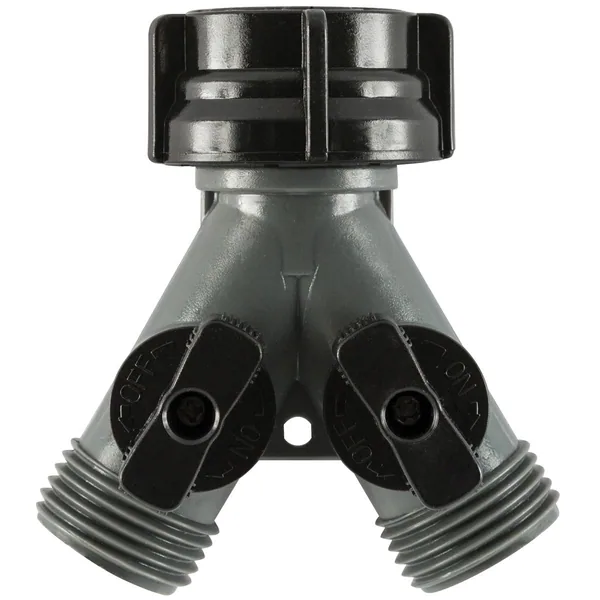 Gilmour Poly Dual Y w Shut-off Valves