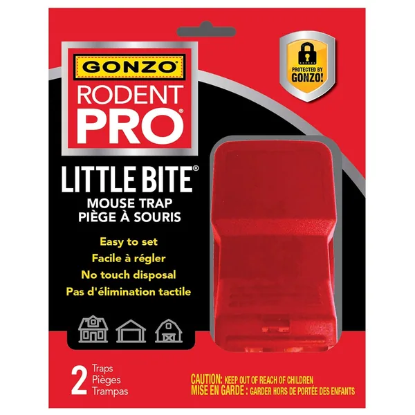 GONZO Rodent Pro Snapper Mouse Trap 2pk