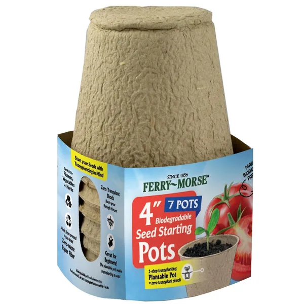 Ferry-Morse 7pk 4" Round Fiber Pots
