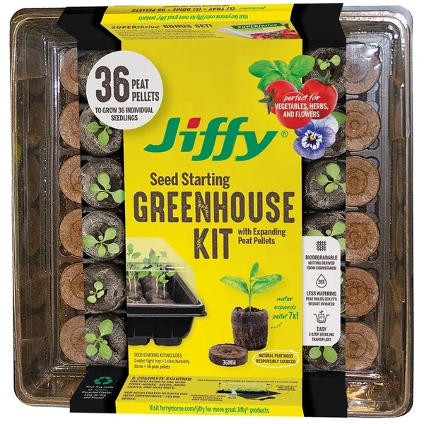 Jiffy 36mm Greenhouse 36 w/ Superthrive Labels