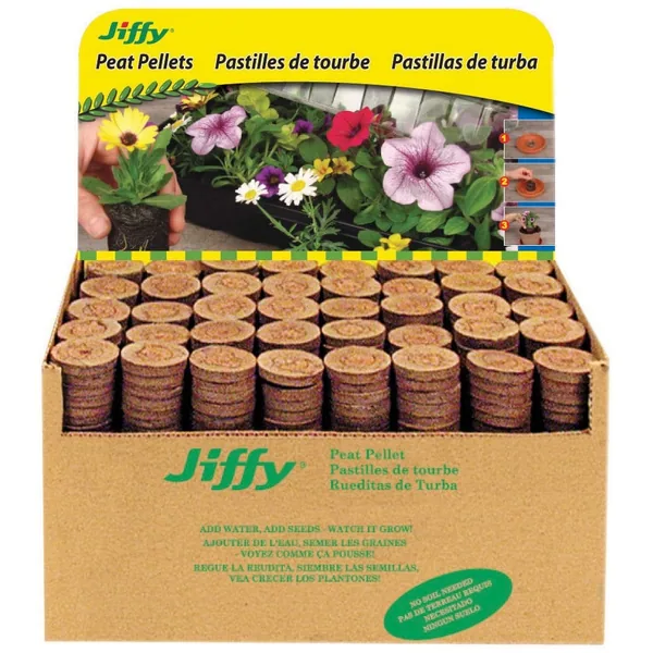 Jiffy 7 36mm Peat Pellets (Bulk Box of 1000, No Hole)
