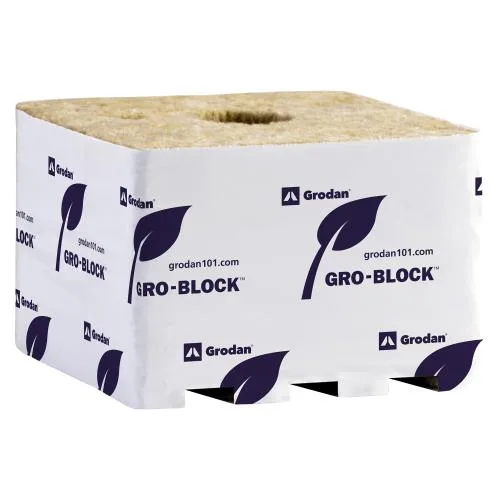 Grodan Gro-Block Jumbo (6x6x4) w/Hole — Pallet of 704 - Image 2