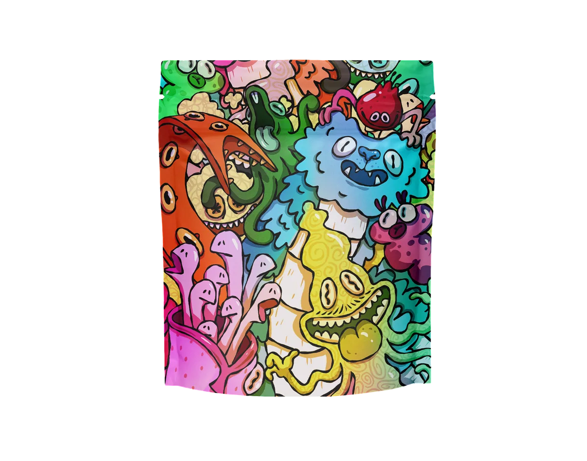TerpLoc 1/4 Pound Velvet Soft Touch - Child Resistant Pouch - MultiColor - Single - Image 2