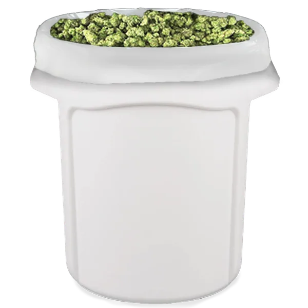 TerpLoc 20-Gallon White Bin Liner, 30"x44" (Case of 50)