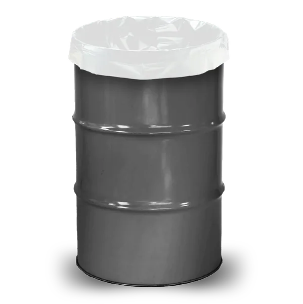 TerpLoc 55-Gallon White Drum Liner, 40"x45" (Case of 50)