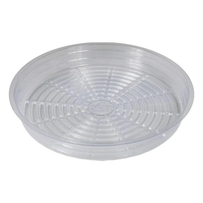 Grow1 10" Clear Plastic Pot Saucer - Image 2