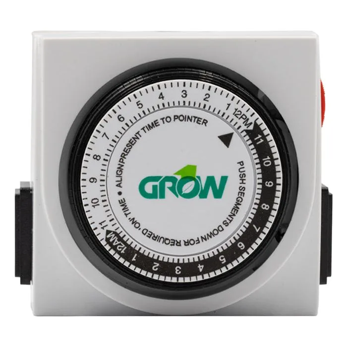 Grow1 120V Dual Outlet Mechanical Timer - Image 2