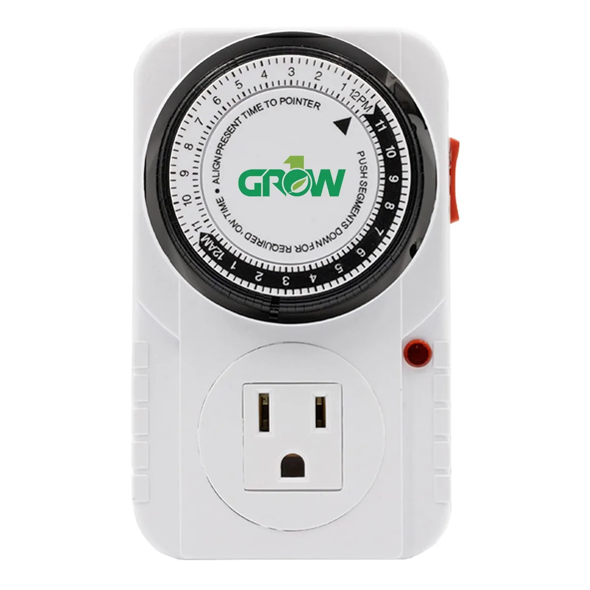 Grow1 120V Single Outlet Mechanical Timer - Image 2