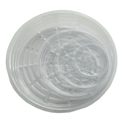 Grow1 14" Clear Plastic Pot Saucer - Image 2