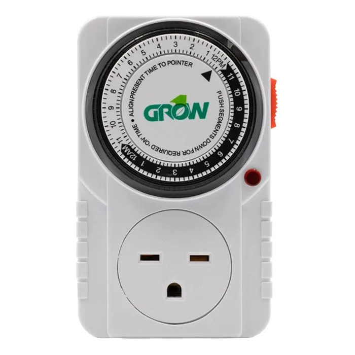 Grow1 240V Single Outlet Mechanical Timer - Image 2