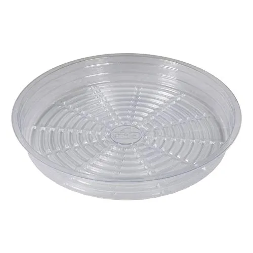 Grow1 8" Clear Plastic Pot Saucer - Image 2