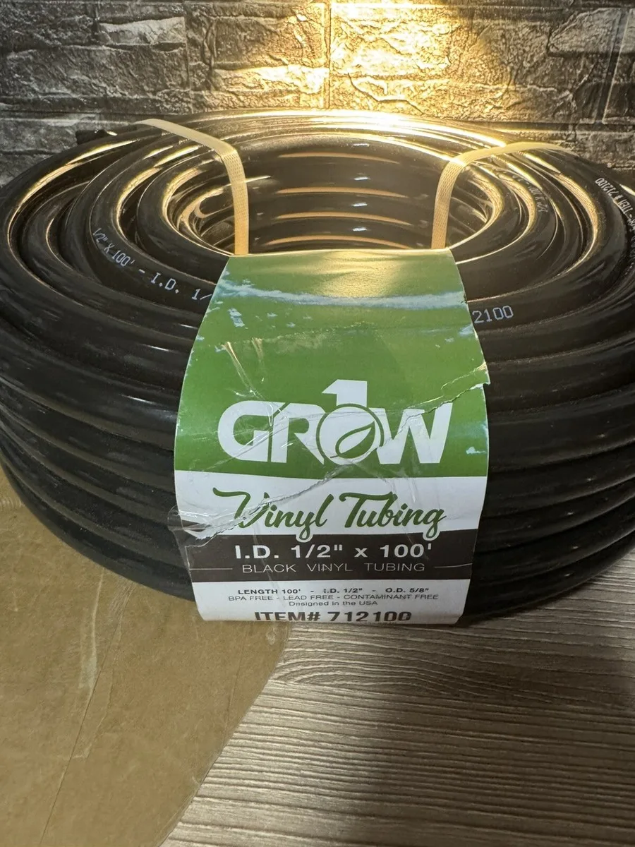 GROW1 Black Vinyl Tubing I.D. 1/2in x 50ft - Image 2