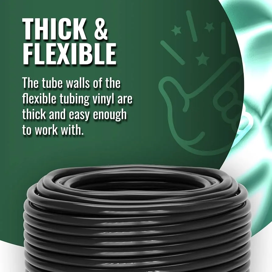 GROW1 Black Vinyl Tubing I.D. 3/16in x 1000ft - Image 2