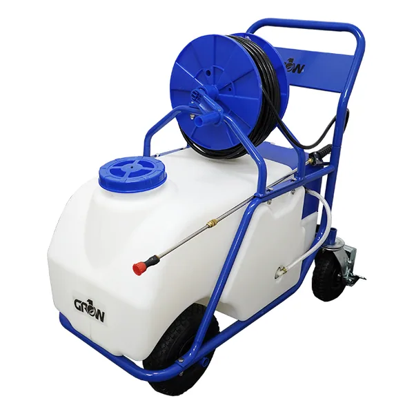 GROW1 CropCart 23 Gallon Battery Powered Ag Cart Sprayer 150ft Hose