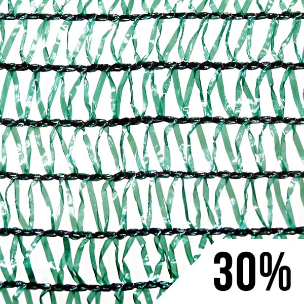 GROW1 Greenhouse Shade Cloth Dark Green 30% Light Dep 20ft x 100ft