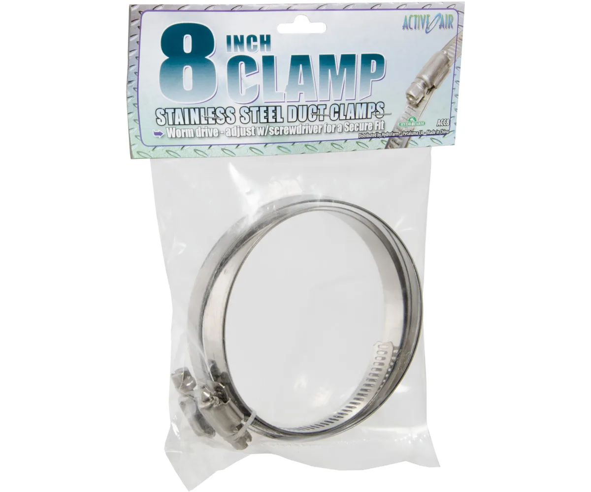 GROW1 Stainless Steel Duct Clamp 8in - Image 2