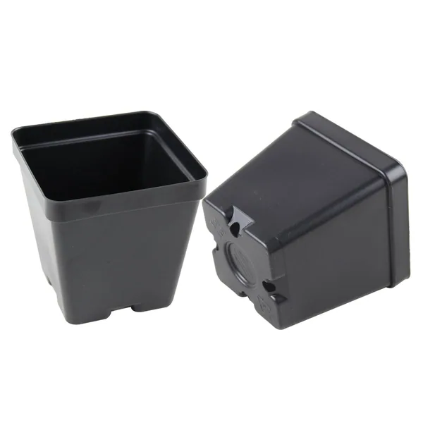 Grower Select 03.50 Square Ps Vacuum Formed Pot Black