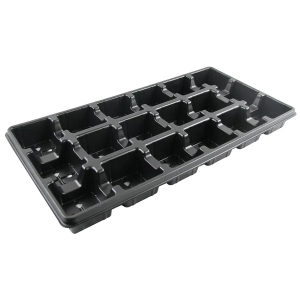 Grower Select 03.50 Square Transport Tray 18 PS Black