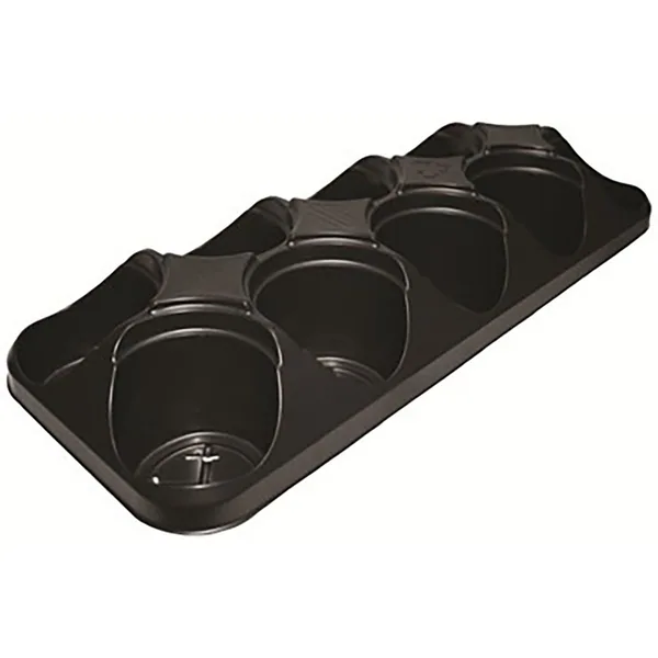 Grower Select 04.33 Round Pot Tray-10, Black — Case of 75