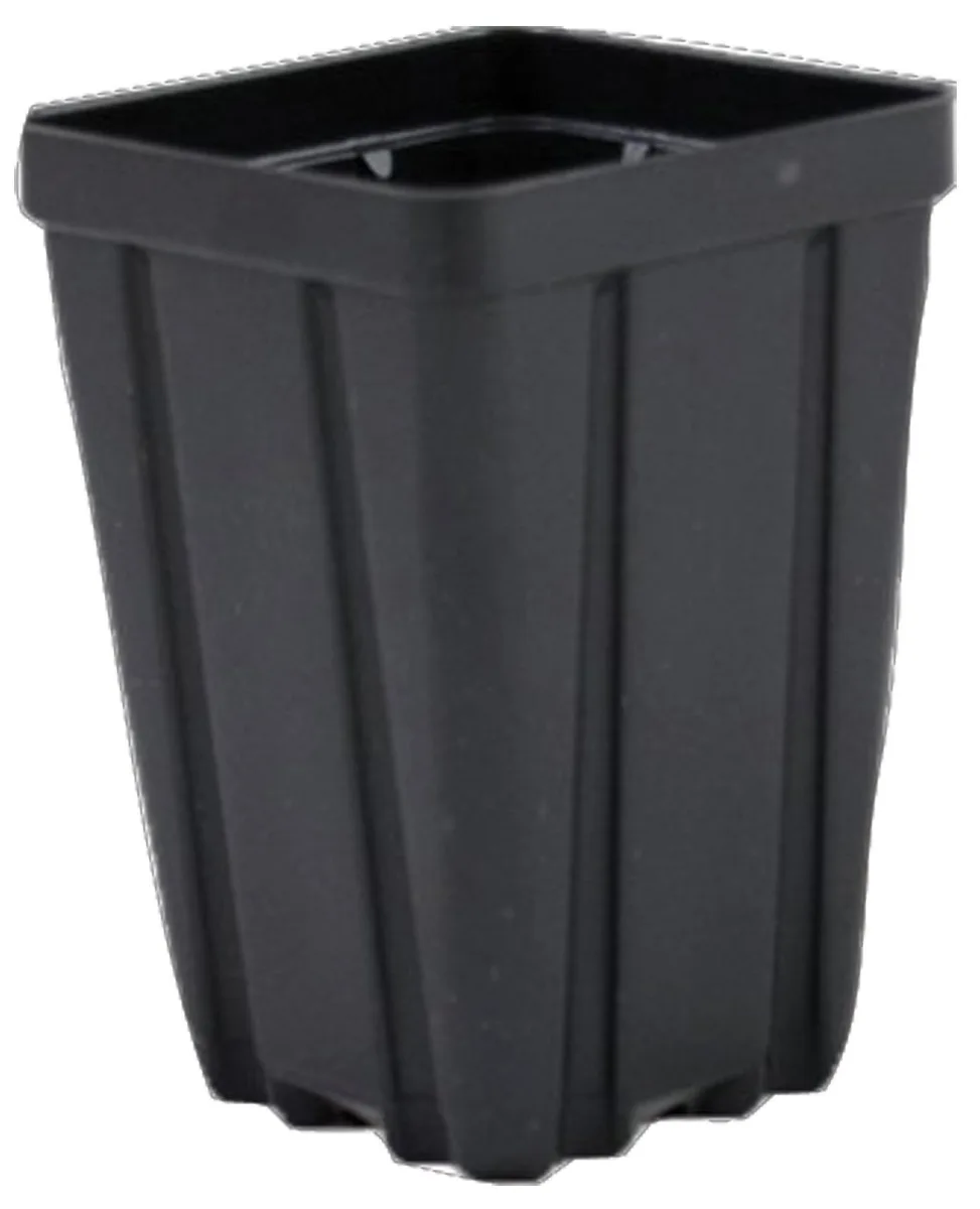 Grower Select 04.50 Square Deep Ps Vacuum Formed Pot Black - Image 2