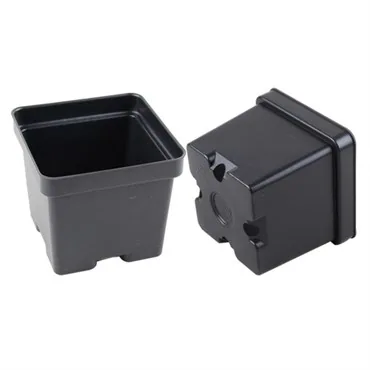 Grower Select 04.50 Square Ps Vacuum Formed Pot Black