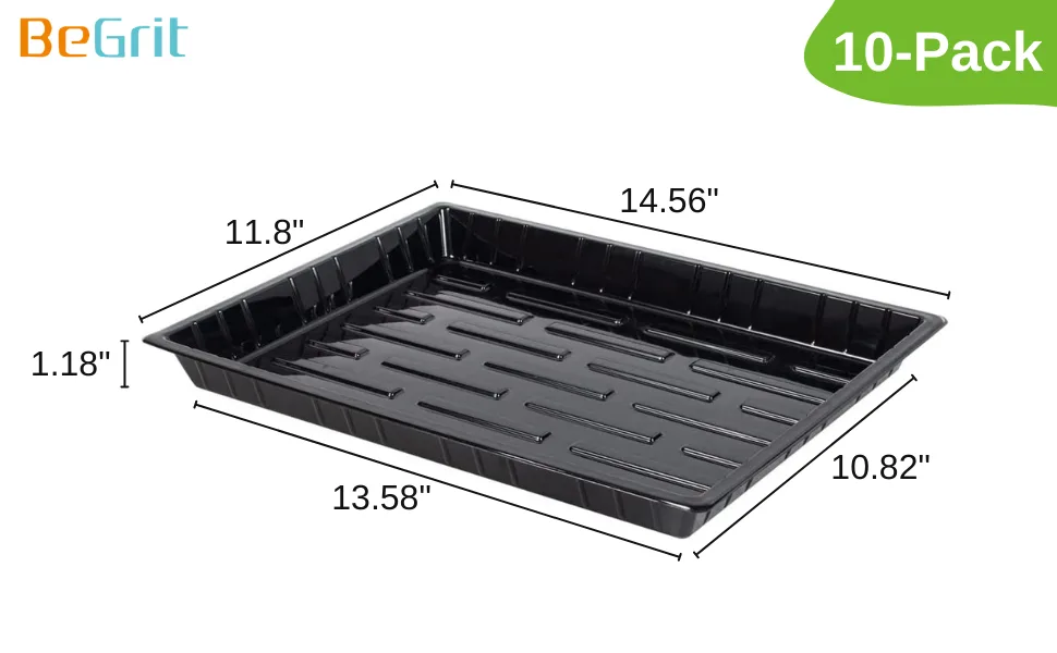 Grower Select 05.00 Azalea Transport Tray 8 Black — Case of 90 - Image 2