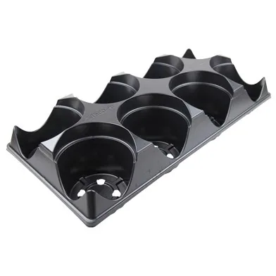 Grower Select 05.00 Azalea Transport Tray 8 Black — Case of 90