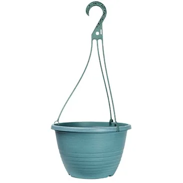 Grower Select 10.00 Everest Hanging Basket, With 18in Hanger, Blush Lagoon, 10.08in OD x 6.99in H, 1.5 Gallon (Case of 70)