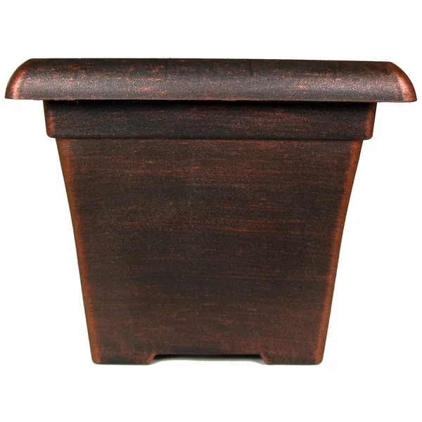 Grower Select 10.00 Square Sydney Pot Black / Copper — Case of 40