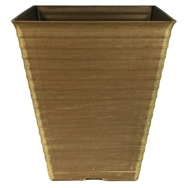 Grower Select 10.25 Square Sloan Pot Black / Bronze — Case of 36
