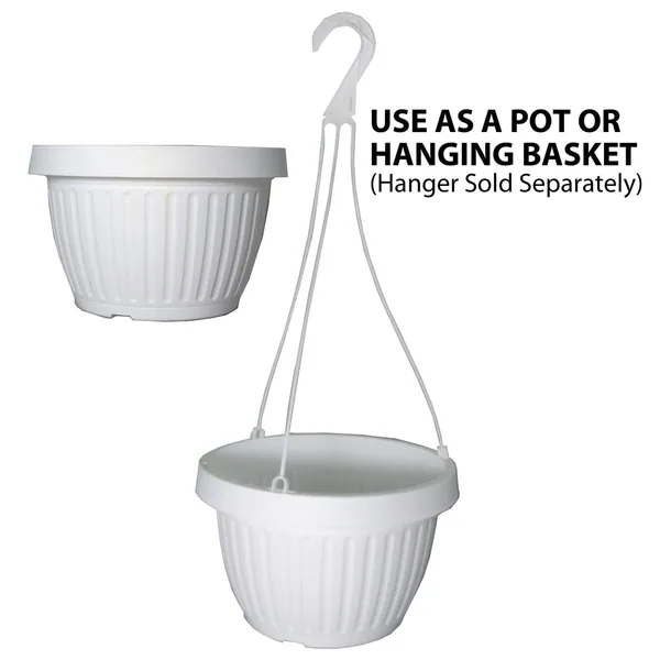 Grower Select 10.50 Combo Pot With Dish White — Case of 50