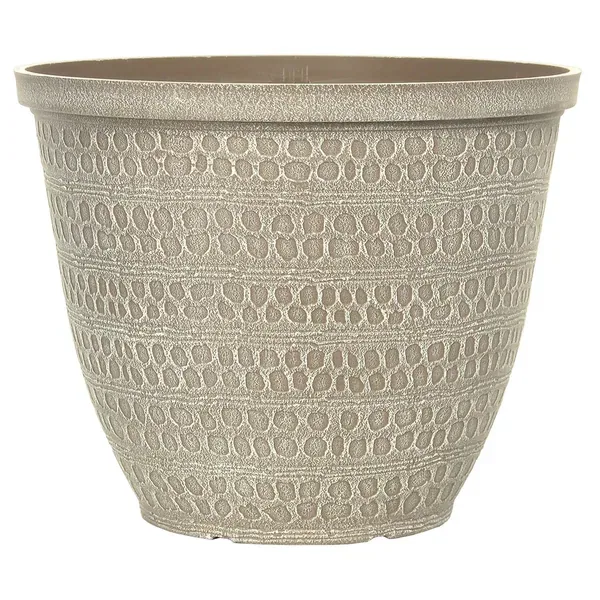 Grower Select 12.00 Ashbridges Planter Powdered Taupe 3gal - 12in OD x 9.6in H — Case of 31 - Image 2