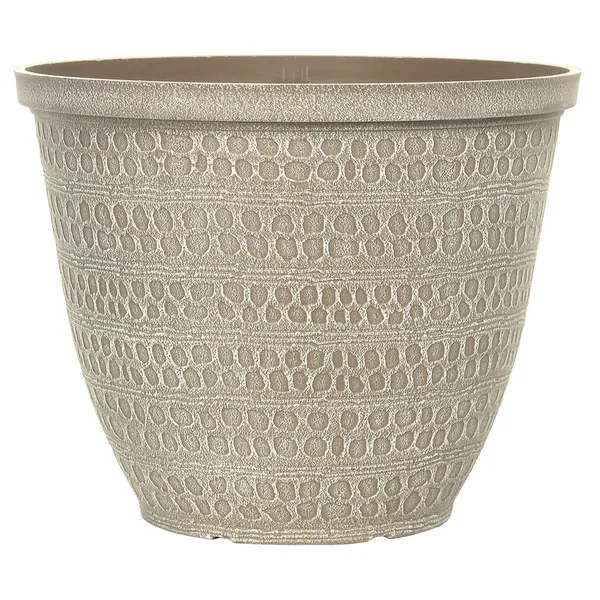 Grower Select 12.00 Ashbridges Planter Powdered Taupe 3gal - 12in OD x 9.6in H — Case of 31