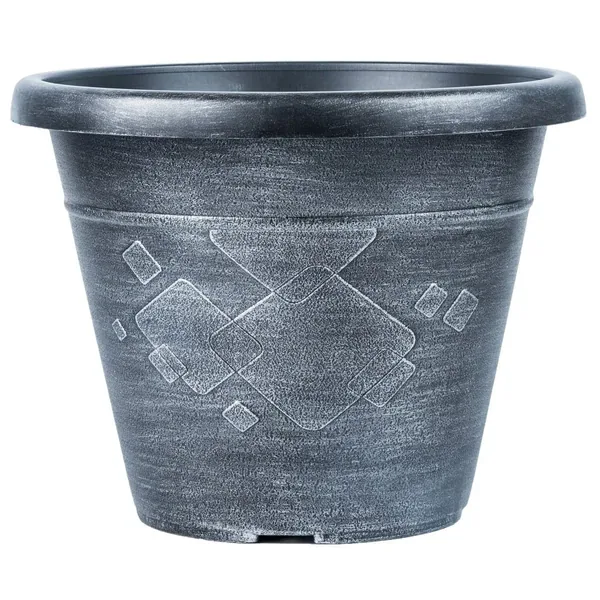 Grower Select 12.00 Beth Pot Silver Wash 11.5 Liter 3.04gal - 13.11in OD x 10.24in H (Case of 24) - Image 2