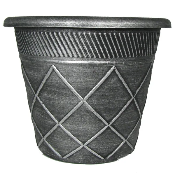 Grower Select 12.00 Deb Lattice Pot Black / Silver — Case of 40