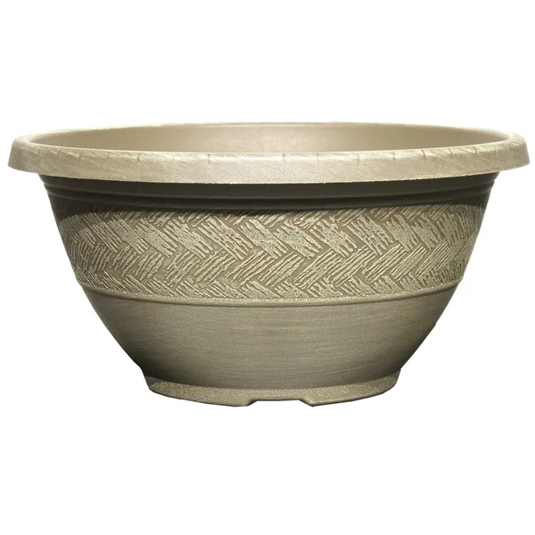 Grower Select 12.00 Rattan Bowl ACP Aged Cappuccino — Case of 50