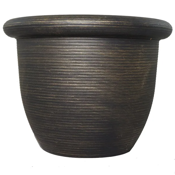Grower Select 13.50 Jessie760 Rolled Rim Pot Black / Bronze — Case of 20