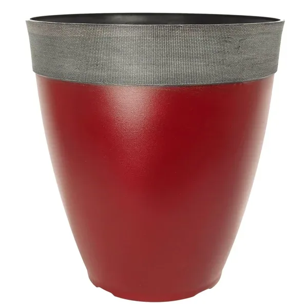 Grower Select 14.00 Gala Tall Planter High Gloss Burgundy With Chalk Rim 7gal - 14in OD X 15in H (Case of 9) - Image 2