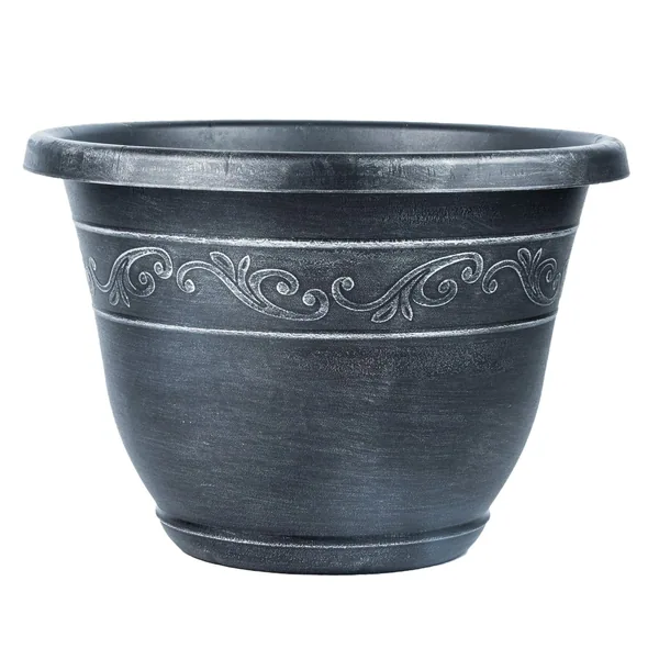 Grower Select 14.00 Kacey Planter Silver Wash 18 Liter 4.76gal - 15.98in OD x 11.22in H (Case of 24)