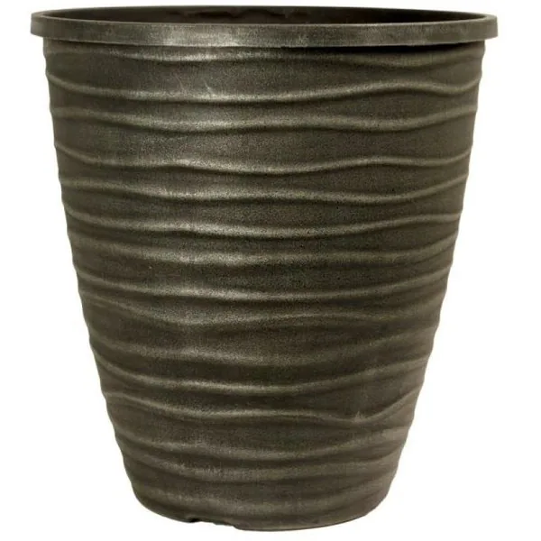 Grower Select 14.00 Tall Dune Planter Brushed Champagne 6.6gal - 14in OD X 15in H (Case of 14)