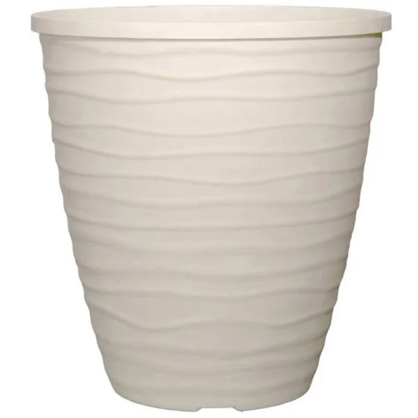 Grower Select 14.00 Tall Dune Planter White 6.6gal - 14in OD X 15in H (Case of 14)