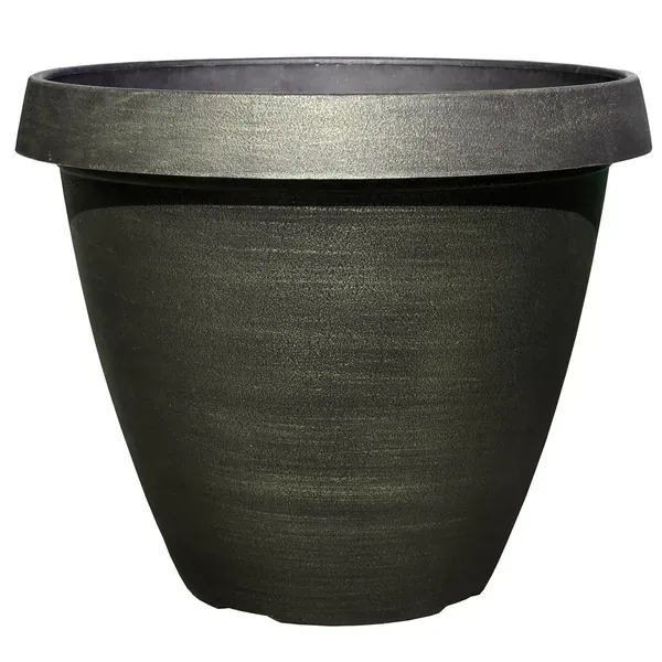 Grower Select 14.50 Round Cove Planter Brushed Champagne — Case of 30 - Image 2