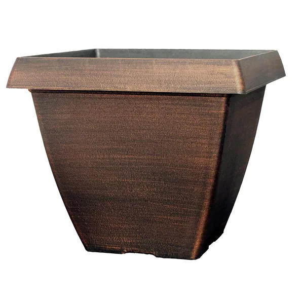 Grower Select 14.50 Square Cove Planter Warm Copper — Case of 20