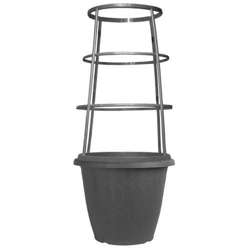 Grower Select 15.00 Empire with Cage Round, Black, 15.00in OD x 33.07in H. 5.5 Gallon (Case of 6)