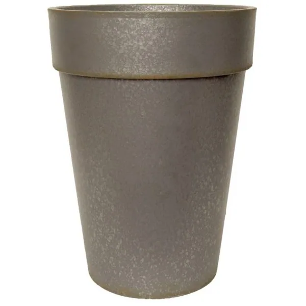 Grower Select 15.00 Euro Tall Planter Galvanized 9gal - 15in OD x 20in H — Case of 4