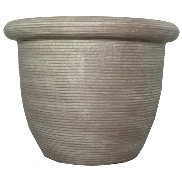 Grower Select 16.00 Jessie760 Rolled Rim Pot Aged Cappuccino — Case of 12